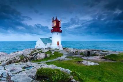 Ältester Leuchtturm in Norwegen: In Lindesnes arbeiten die letzten Leuchtturmwächter des Landes.